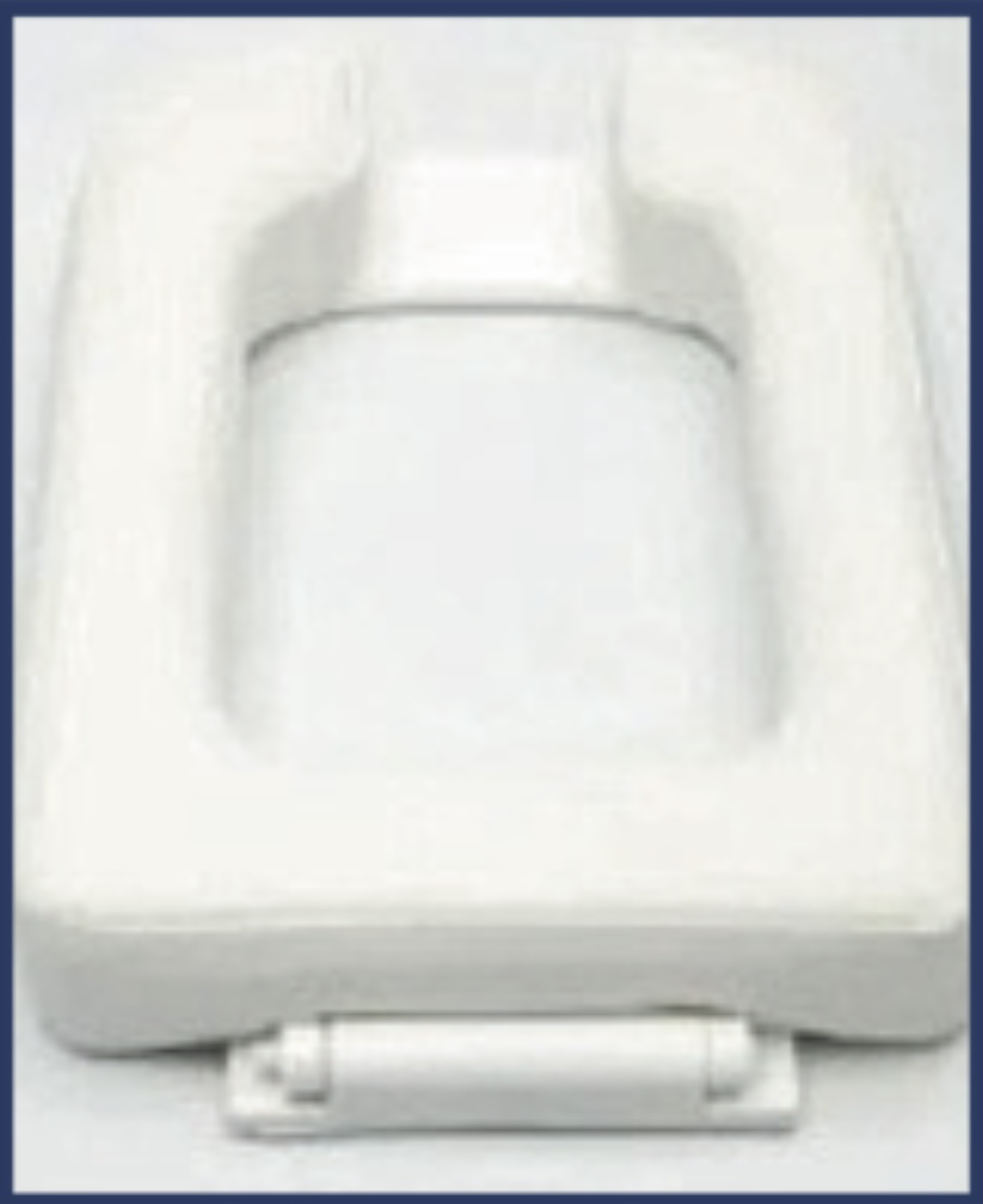 Rectangular Toilet Foam Seat — Scanda Enterprises, medical supplies Moosapet Hyderabad